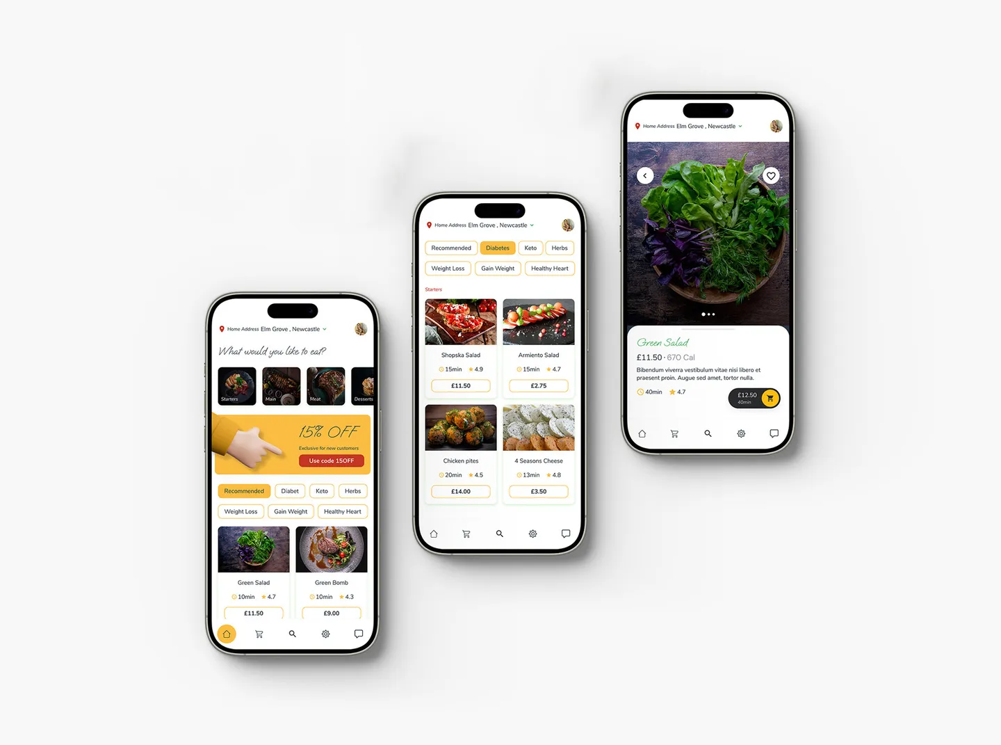 Healthy Eats redesign after state for home and product views